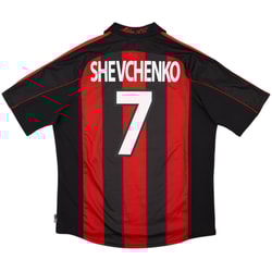 2000-02 AC Milan Home Shirt Shevchenko #7 - 10/10 - (XL)
