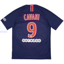 2018-19 Paris Saint-Germain Home Shirt Cavani #9 - 8/10 - (M)