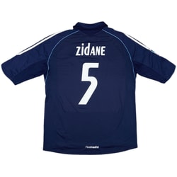 2005-06 Real Madrid Away Shirt Zidane #5 - 8/10 - (L)