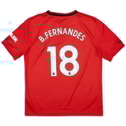 2019-20 Manchester United Home Shirt B.Fernandes #18 - 7/10 - (M.Boys)