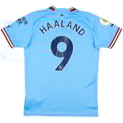 2022-23 Manchester City Home Shirt Haaland #9 - 5/10 - (M)