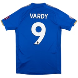 2017-18 Leicester Home Shirt Vardy #9 - 9/10 - (S)