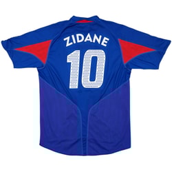 2004-06 France Home Shirt Zidane #10 - 8/10 - (L)