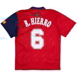 1996-98 Spain Home Shirt R.Hierro #6 - 8/10 - (M)