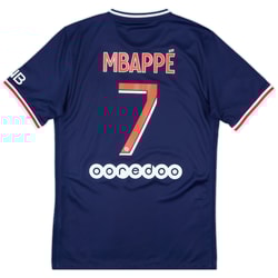 2020-21 Paris Saint-Germain Home Shirt Mbappe #7 - 10/10 - (S)