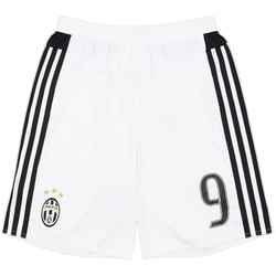 2015-16 Juventus Home Shorts #9 - 7/10 - (L.Boys)