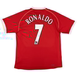 2006-07 Manchester United Home Shirt Ronaldo #7 - 9/10 - (L)