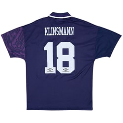 1994-95 Tottenham Away Shirt Klinsmann #18 - 9/10 - (M)