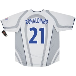 2001-02 Paris Saint-Germain Away Shirt Ronaldinho #21 (XL)