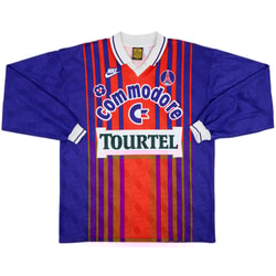1993-94 Paris Saint-Germain Home L/S Shirt - 8/10 - (XL)