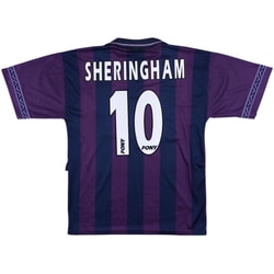 1995-97 Tottenham Away Shirt Sheringham #10 - 7/10 - (M)