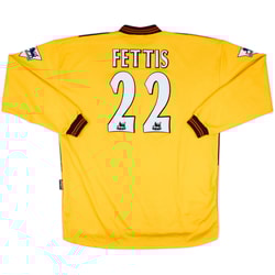 1998-99 Blackburn Match Issue GK Shirt Fettis #22