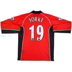 2002-03 Blackburn Match Issue Signed Away L/S Shirt Yorke #19