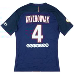 2016-17 Paris Saint-Germain Match Issue Signed Home Shirt Krychowiak #4