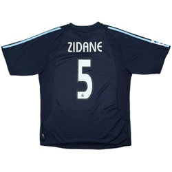 2003-04 Real Madrid Away Shirt Zidane #5 - 8/10 - (L)