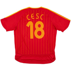 2006-08 Spain Home Shirt Cesc #18 - 8/10 - (XL)