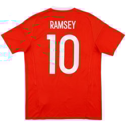 2016-17 Wales Home Shirt Ramsey #10 - 8/10 - (M)