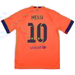 2014-15 Barcelona Away Shirt Messi #10