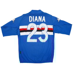 2004-05 Sampdoria Home L/S Shirt Diana #23 - 5/10 - (XL)