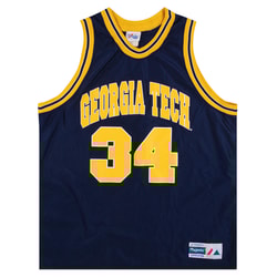 1990s Georgia Tech Yellow Jackets #34 Majestic Jersey (Away) XL