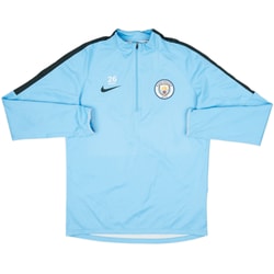 2017-18 Manchester City Women's Player Issue 1/4 Zip Sweat Top #26 - 9/10 - (Men's M)