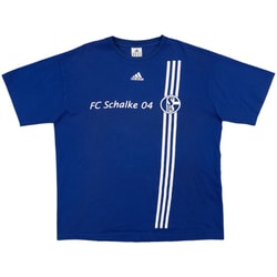 2008-09 Schalke adidas Cotton Tee - 8/10 - (XL)