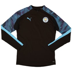 2018-19 Manchester City Puma 1/4 Zip Training Top - 8/10 - (M)