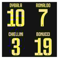 2018-19 Juventus Third Name Set
