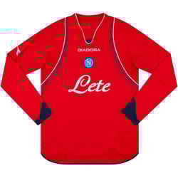 2007-08 Napoli Away L/S Shirt - 8/10 - (XL)