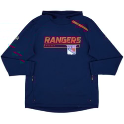 2018-19 New York Rangers Fanatics Pro Hooded Training Top - 6/10 - (L)