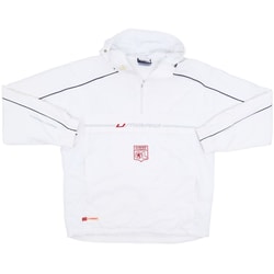 2002-03 Lyon Umbro 1/2 Zip Hooded Rain Jacket - 4/10 - (M)