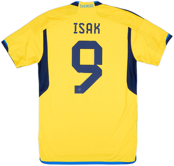 2022-23 Sweden Home Shirt Isak #9
