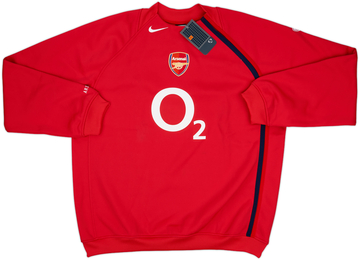 2004-05 Arsenal Nike Player Issue Sweat Top