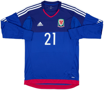 2014-15 Wales Player Issue GK Shirt #21