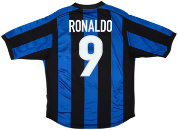 1999-00 Inter Milan Home Shirt Ronaldo #9