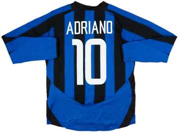2003-04 Inter Milan Home L/S Shirt Adriano #10