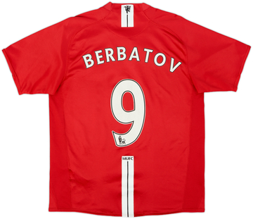 2007-09 Manchester United Home Shirt Berbatov #9