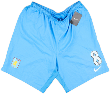 2011-12 Aston Villa Player Issue Home Shorts #8