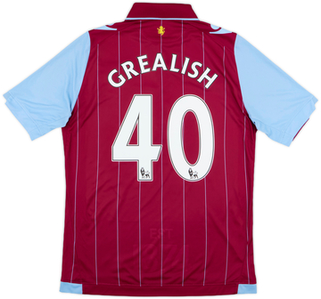 2014-15 Aston Villa Home Shirt Grealish #40