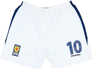 2003-05 Scotland Player Issue Home Shorts #10