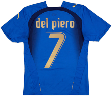 2006 Italy Home Shirt Del Piero #7