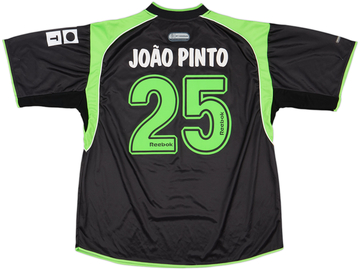 2001-02 Sporting CP Away Shirt Joao Pinto #25