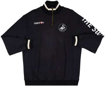 2006-07 Swansea Macron 1/4 Zip Sweat Top