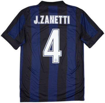 2013-14 Inter Milan Home Shirt J. Zanetti #4