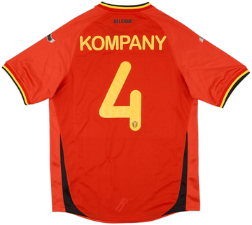 2014-15 Belgium Home Shirt Kompany #4