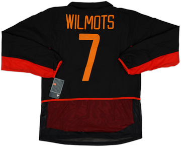 2002-04 Belgium Player Issue Away L/S Shirt Wilmots #7