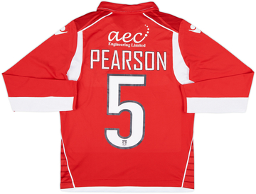 2017-18 Wrexham Home L/S Shirt Pearson #5