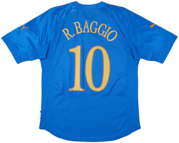 2004-06 Italy Home Shirt R.Baggio #10
