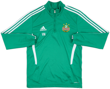 2012-13 Rapid Vienna adidas Staff Issue 1/4 Zip Drill Top V