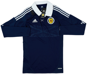 2011-13 Scotland Player Issue Techfit Home L/S Shirt